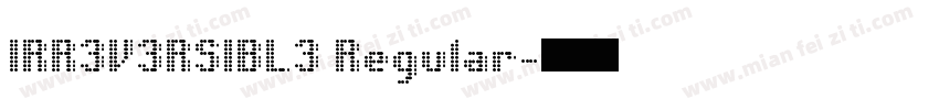IRR3V3RSIBL3 Regular字体转换